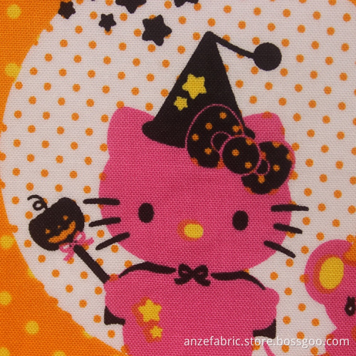 Wholesale Custom Cartoon Printed 100% Cotton Poplin Fabric